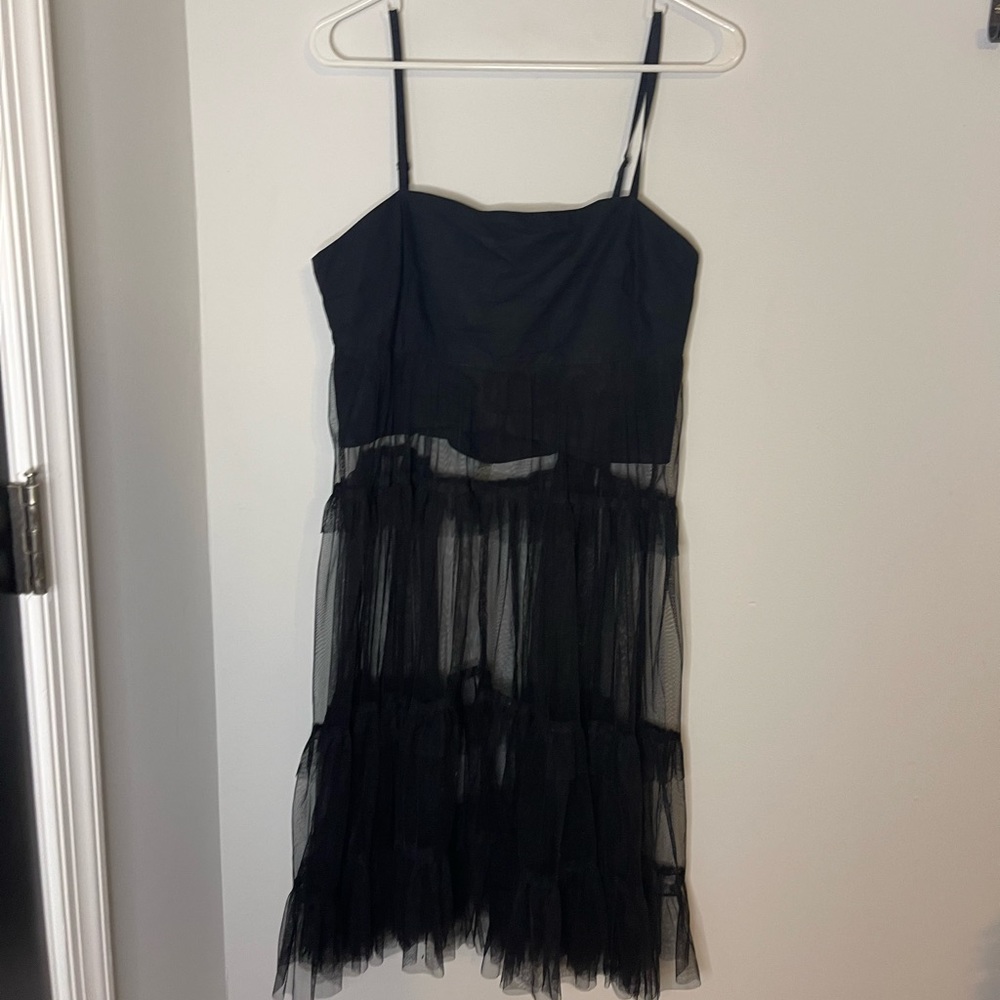 Anthropology maeve tulle tunic with cropped lining
